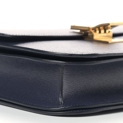 Celine Liege Calfskin Medium Classic Box Flap Bag Dark Blue 6 of 9