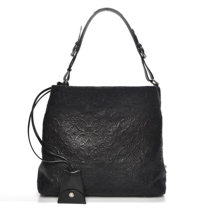 Louis Vuitton Monogram Lambskin Antheia Hobo PM Black 1 of 7