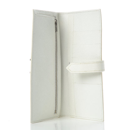 Hermes Epsom Bearn Wallet White 5 of 8