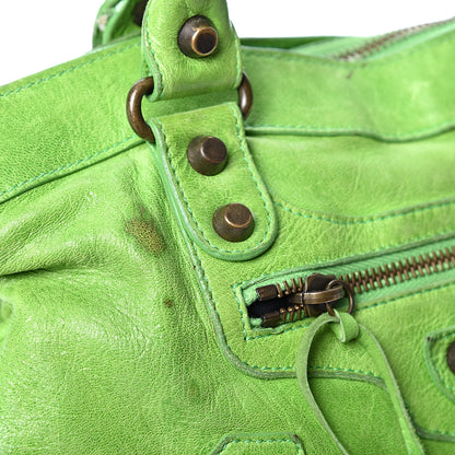 Balenciaga Agneau Classic Hardware First Apple Green 6 of 9