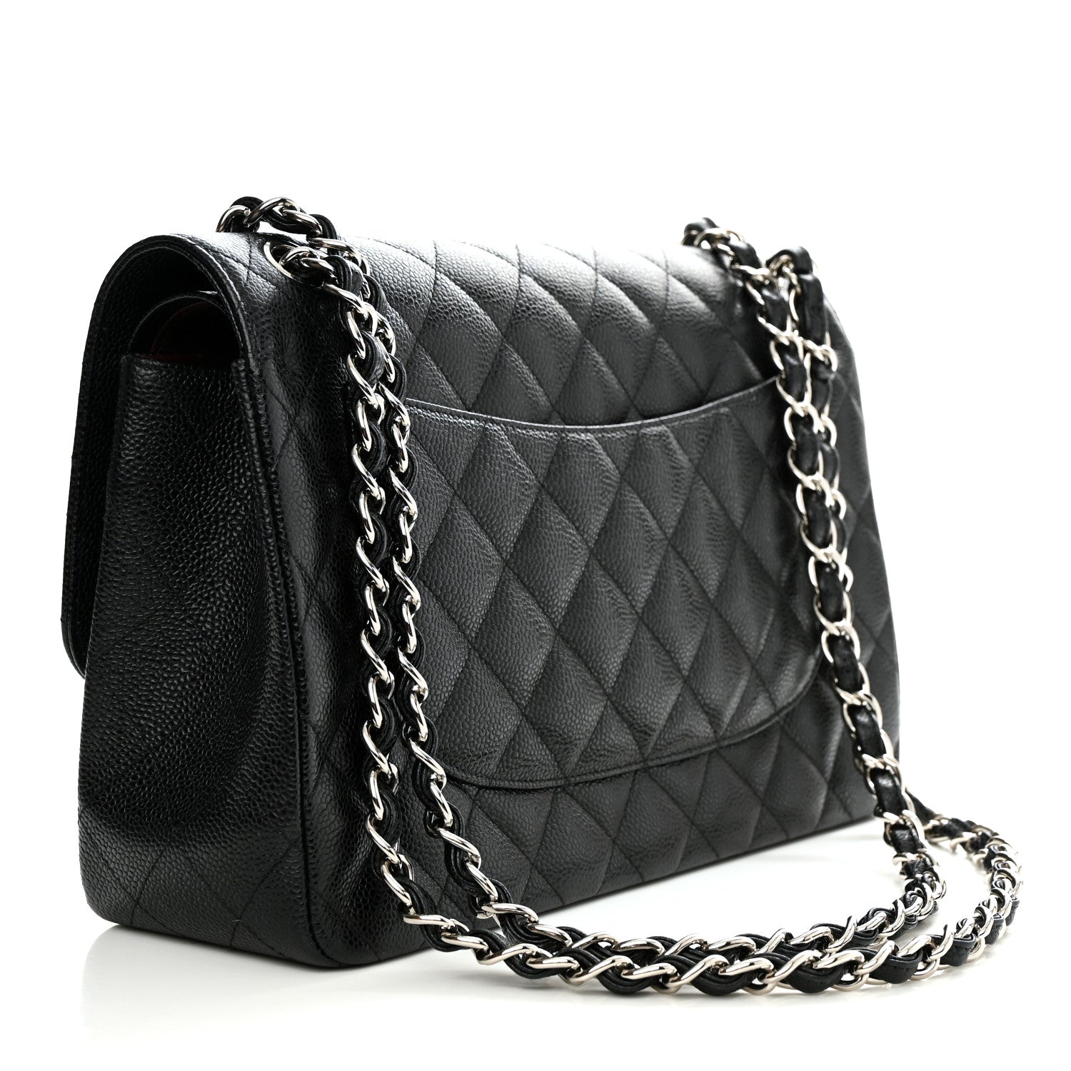 Chanel Caviar Quilted Jumbo Double Flap Black 3 of 12