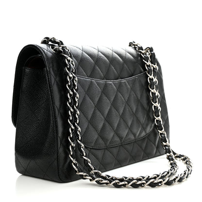 Chanel Caviar Quilted Jumbo Double Flap Black 3 of 12