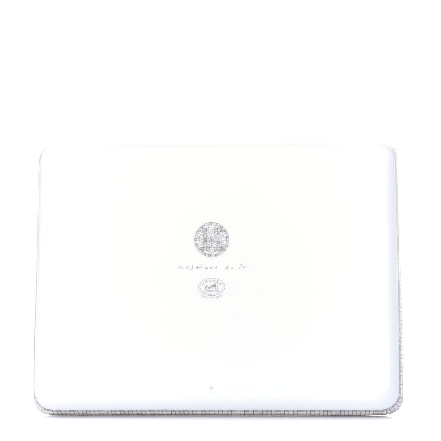 Porcelain Mosaique Au 24 Sushi Plate Platine