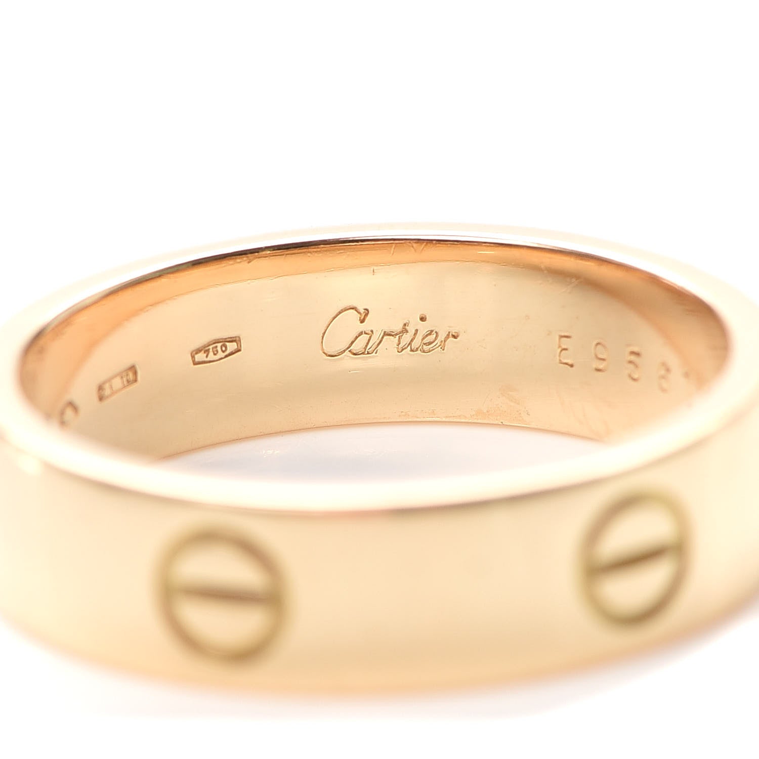 Cartier 18K Yellow Gold 5.5mm LOVE Ring 64 10.75 5 of 6