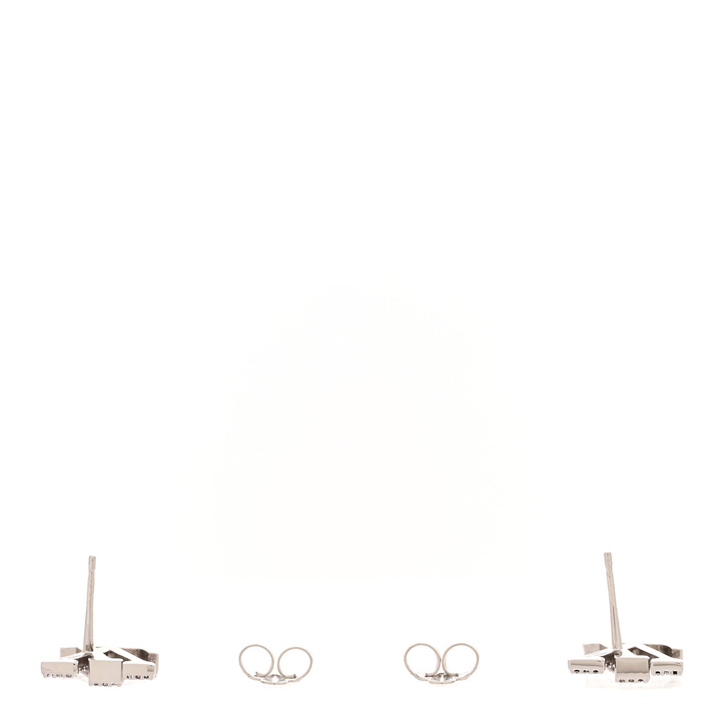 Crystal LV Iconic Earrings Silver