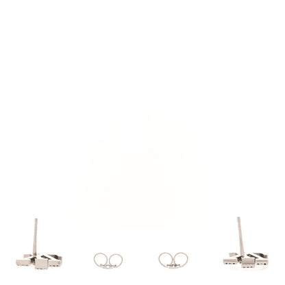 Louis Vuitton Crystal LV Iconic Earrings Silver 3 of 6