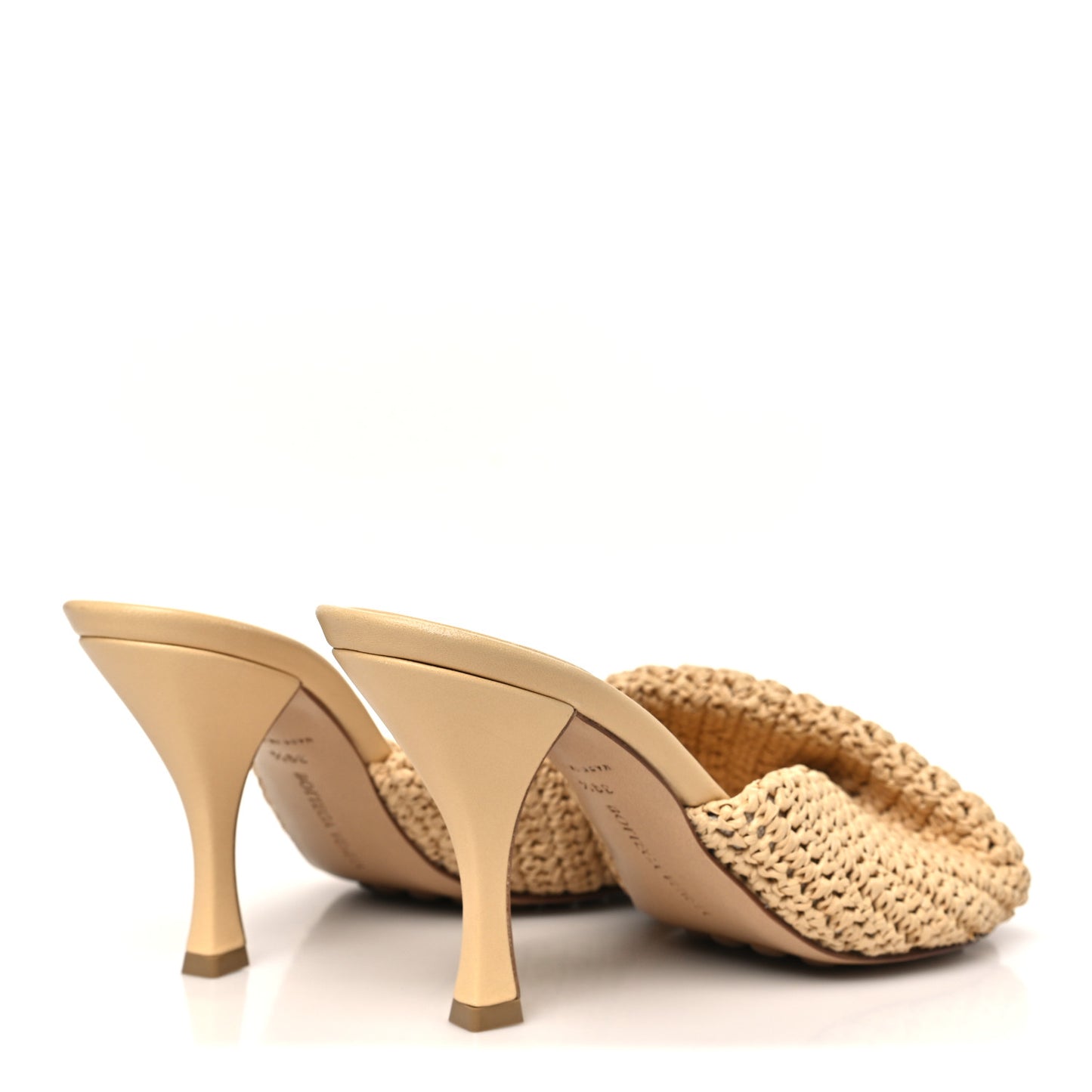 Raffia Blink Mule Sandals 39.5 Natural