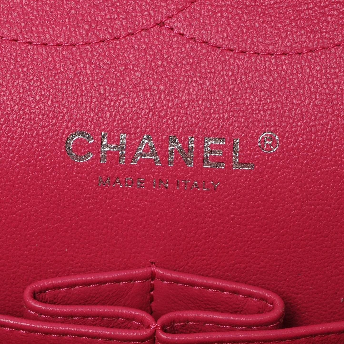 Lambskin Quilted Jumbo Double Flap Dark Pink