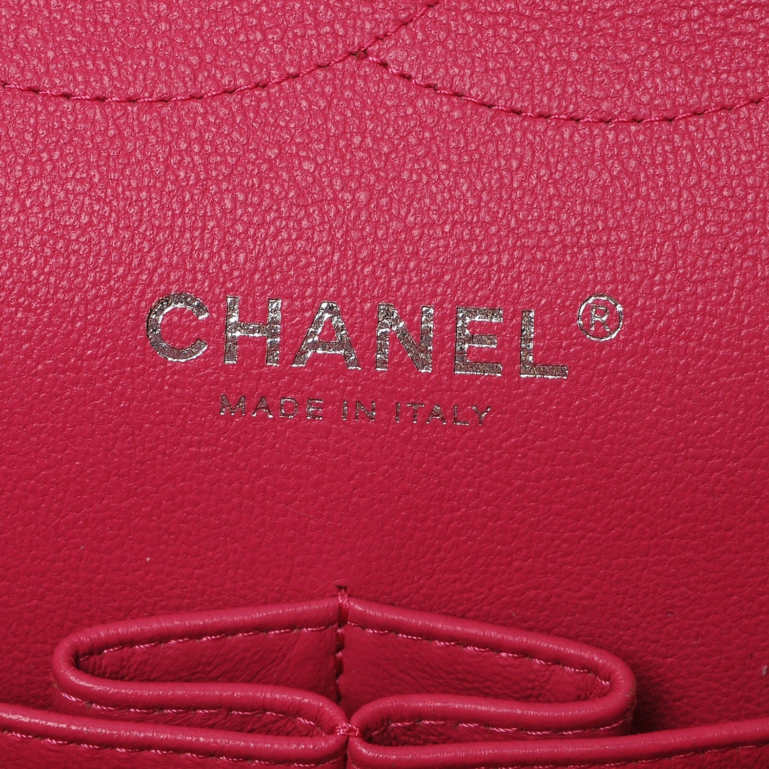 Chanel Lambskin Quilted Jumbo Double Flap Dark Pink 6 of 7