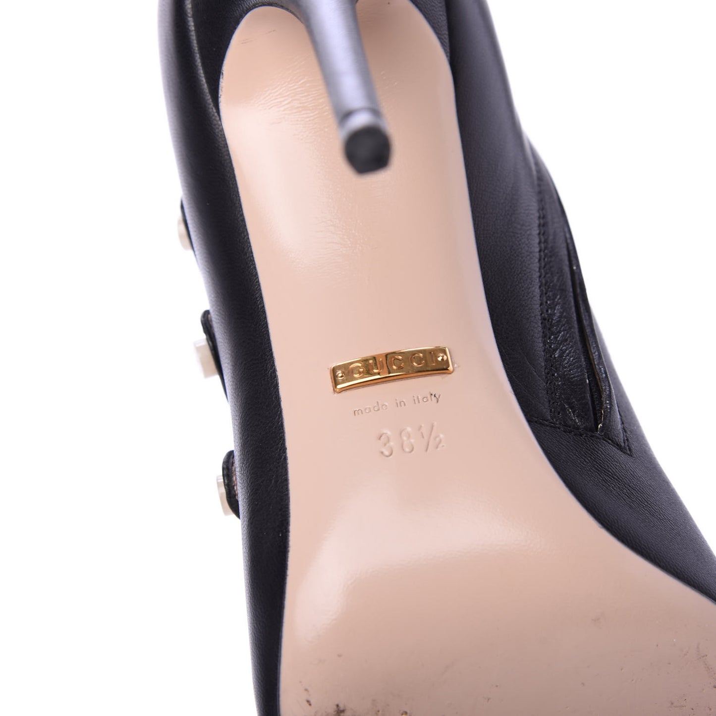 Malaga Kid Aneta Ladder-Strap Peep Toe Booties 38.5 Black