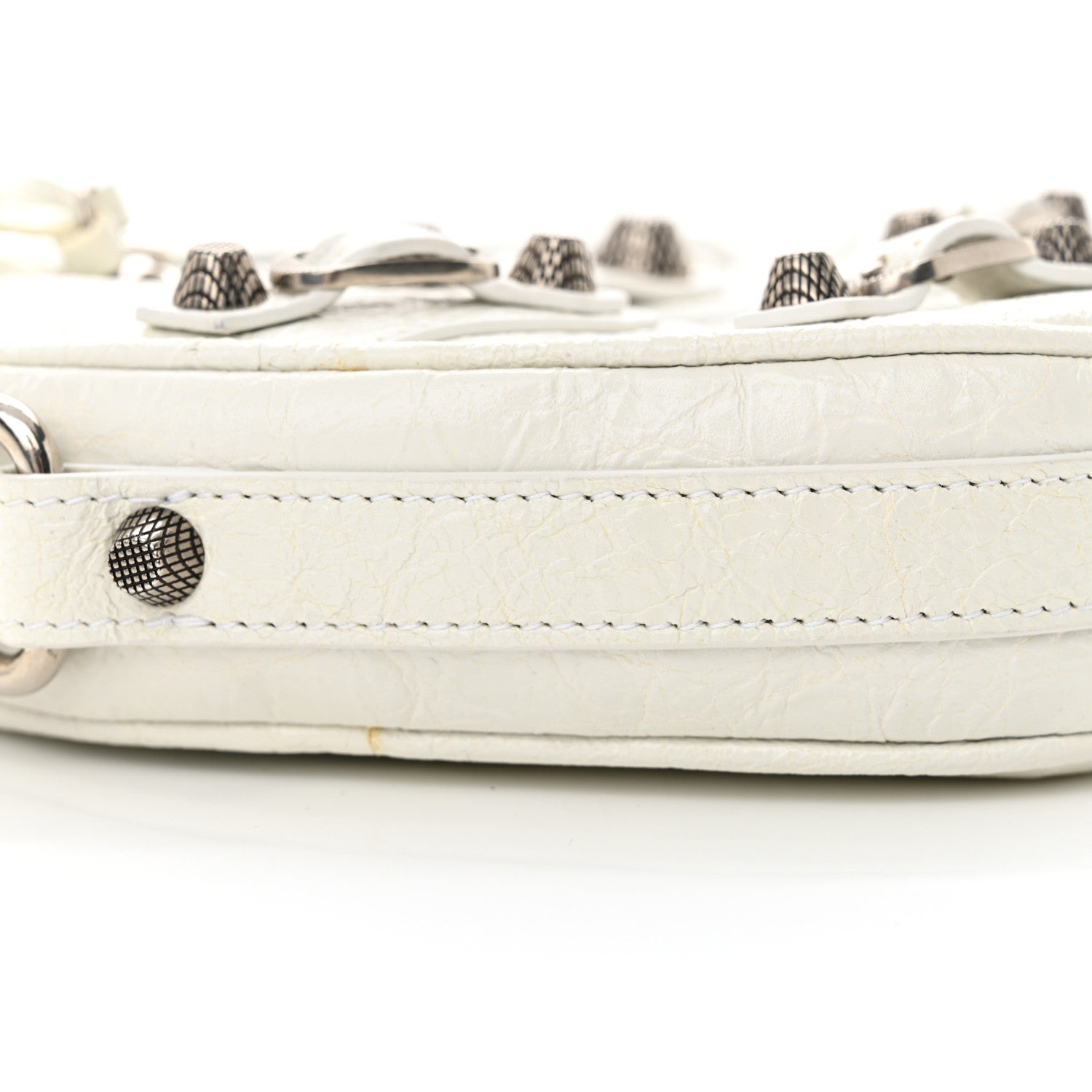 Balenciaga Agneau Arena Mini Le Cagole Heart Bag Optic White 9 of 15