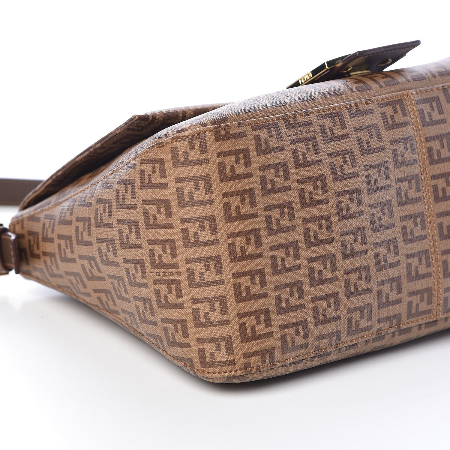Fendi Zucchino Spalmati Vitello Mama Baguette Nocciola Castagna 8 of 11
