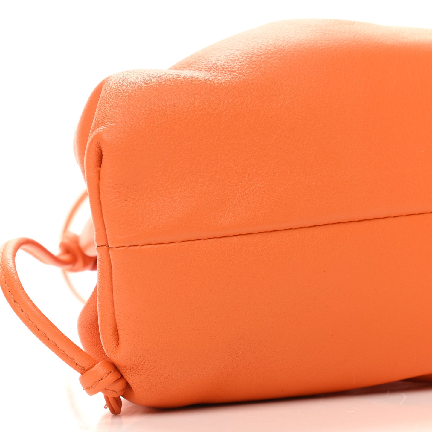 Butter Calfskin The Mini Pouch Light Orange