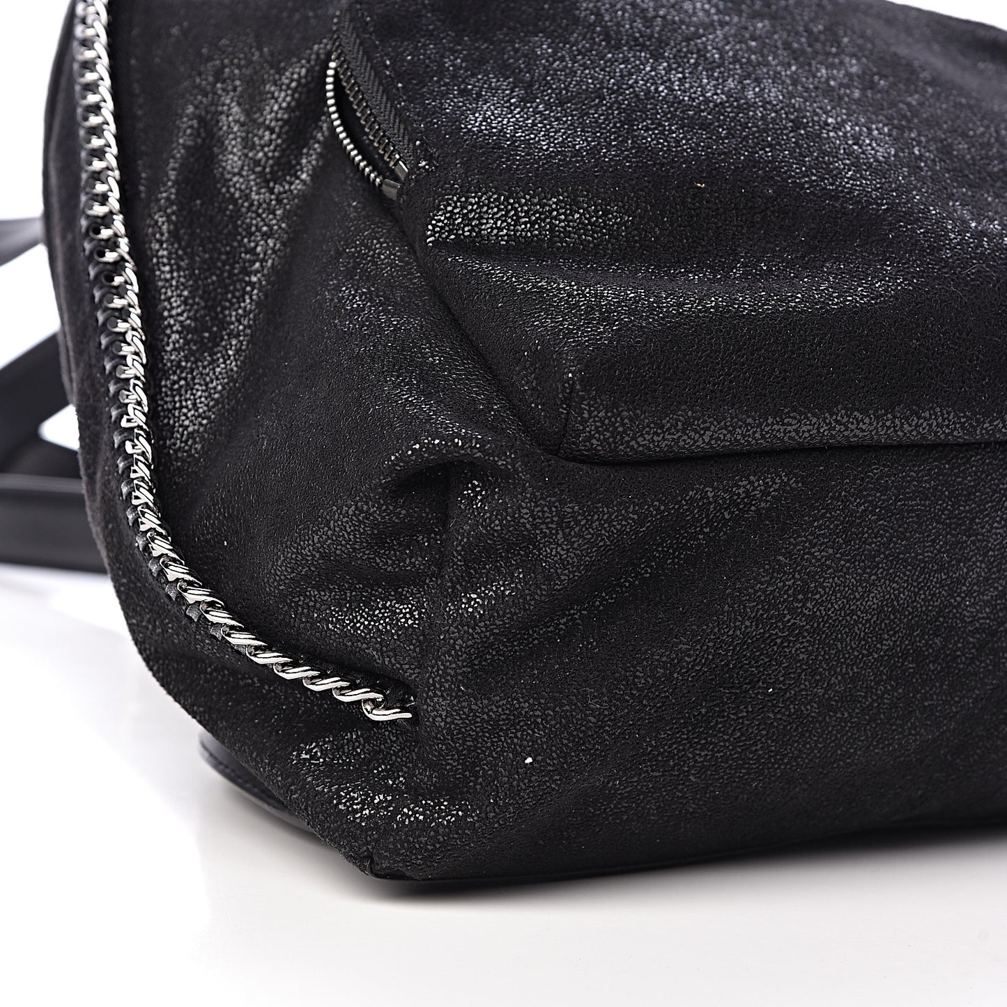 Shaggy Deer Small Falabella Backpack Black