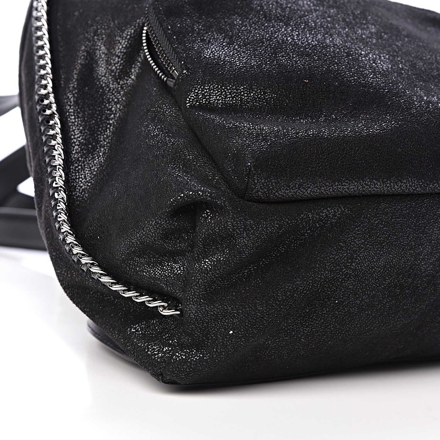 Stella McCartney Shaggy Deer Small Falabella Backpack Black 8 of 10