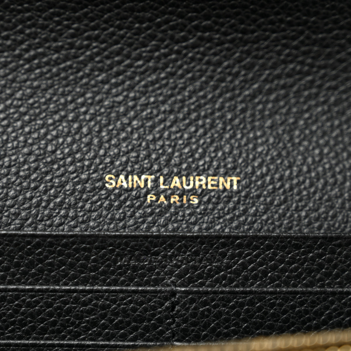 Calfskin Monogram Large Flap Wallet Black