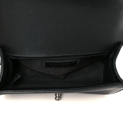 Chanel Lambskin Braided Woven Small Boy Flap Black 5 of 11