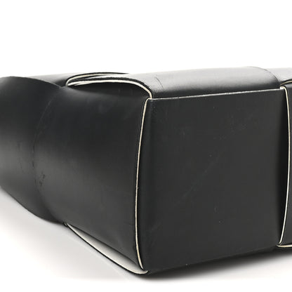 Bottega Veneta Nappa Maxi Intrecciato Medium Arco Tote Black White 9 of 11