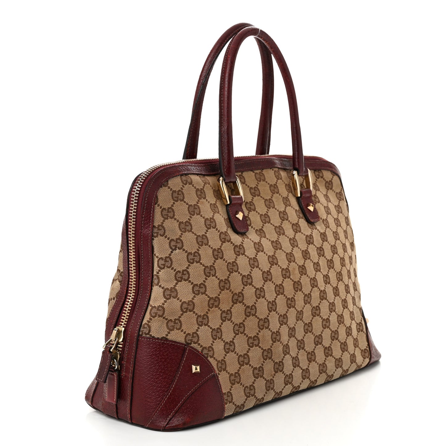 Monogram Top Handle Bag Red