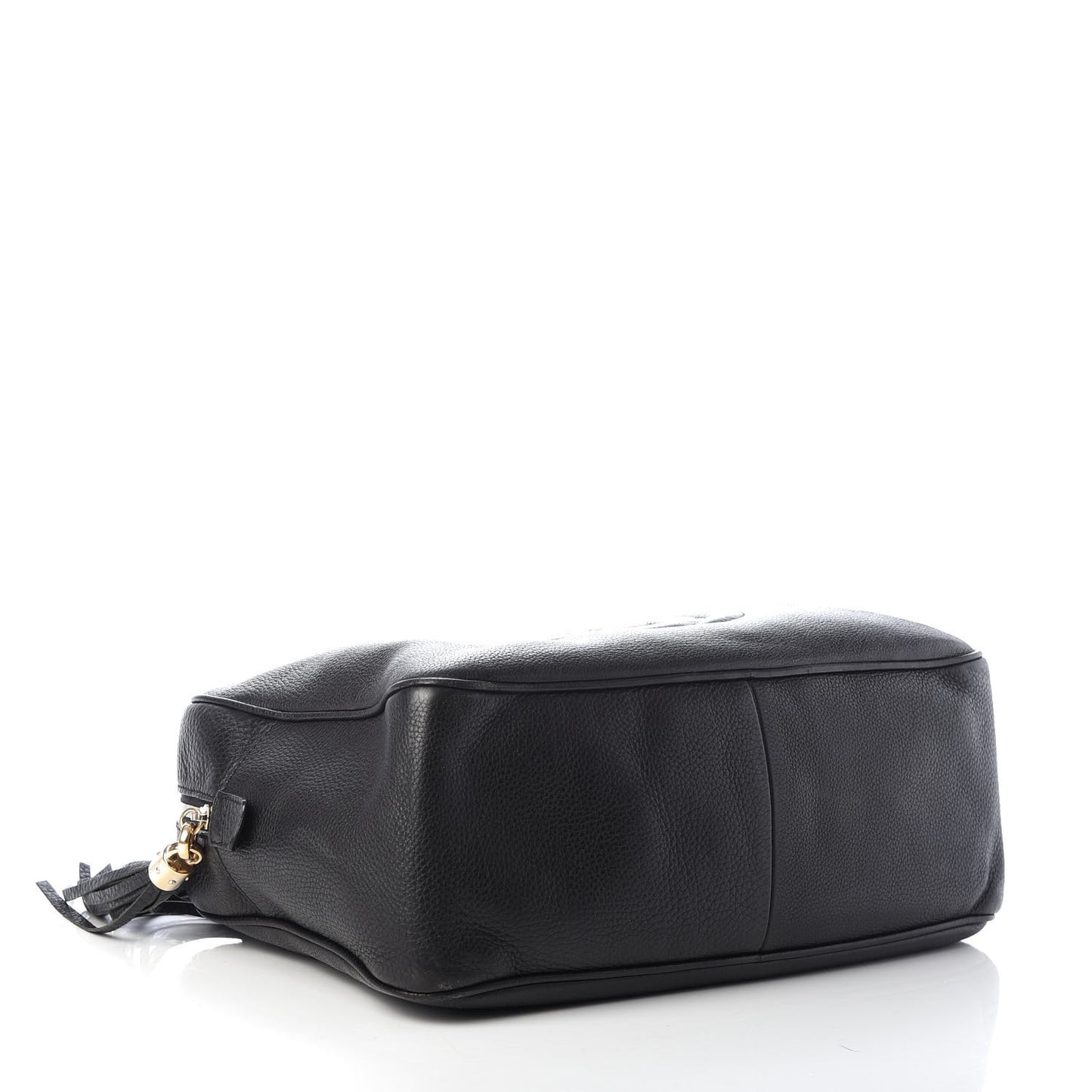 Pebbled Calfskin Medium Soho Bowler Black