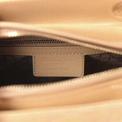 Christian Dior Patent Cannage Medium Lady Dior Beige 8 of 10