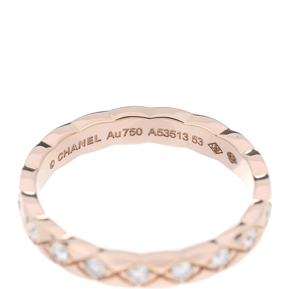 Chanel 18K Beige Gold Diamond Mini Coco Crush Ring 53 6.25 3 of 4