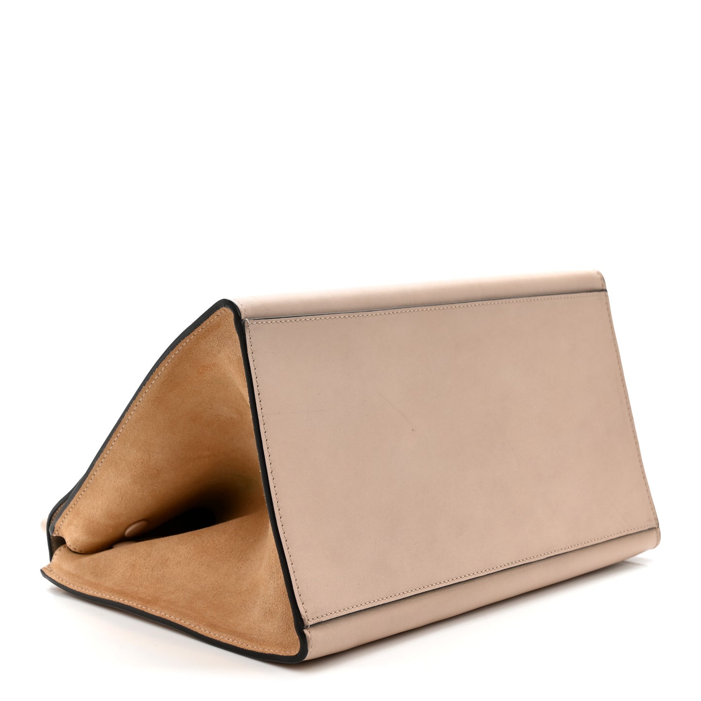 Smooth Calfskin Suede Medium Trapeze Dune