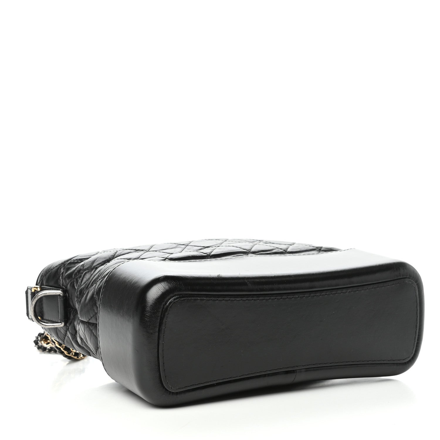 Chanel Aged Calfskin Quilted Medium Gabrielle Hobo Black 4 of 9