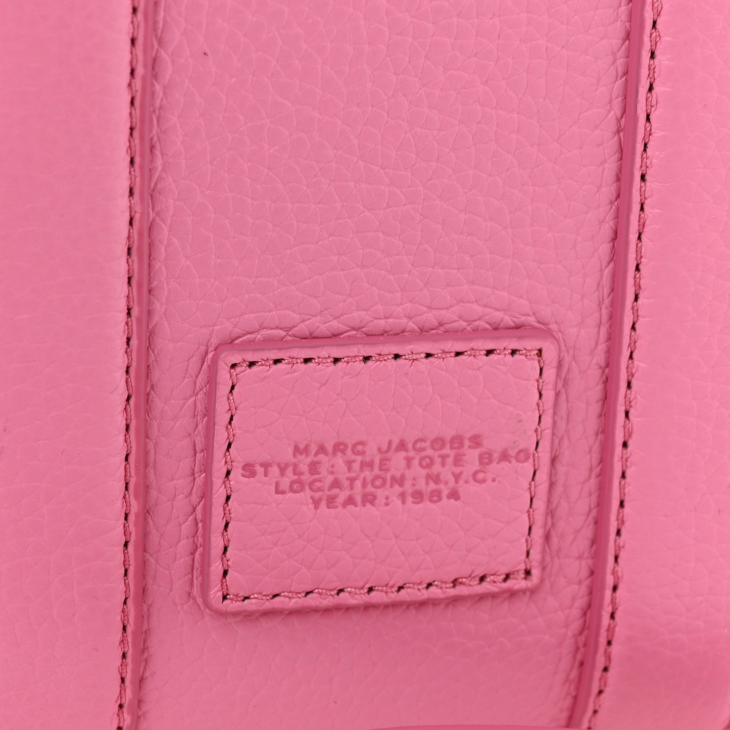 Grained Calfskin Mini The Tote Bag Candy Pink