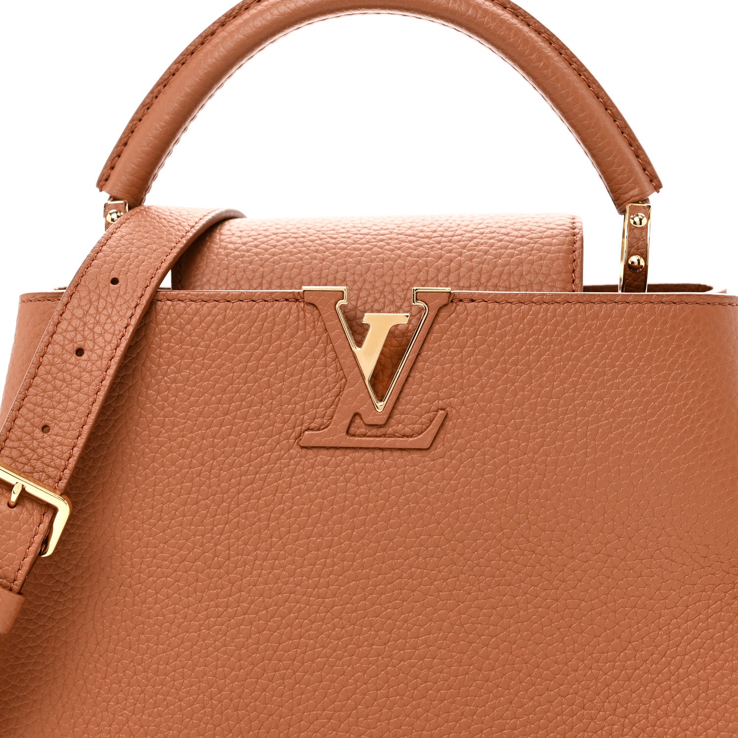 Louis Vuitton Taurillon Capucines BB Tan 7 of 9