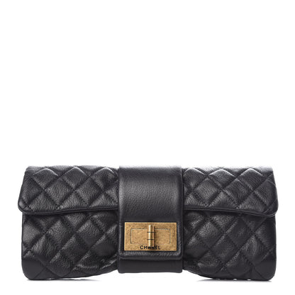 Chanel Sheepskin Mademoiselle Clutch Black 1 of 10