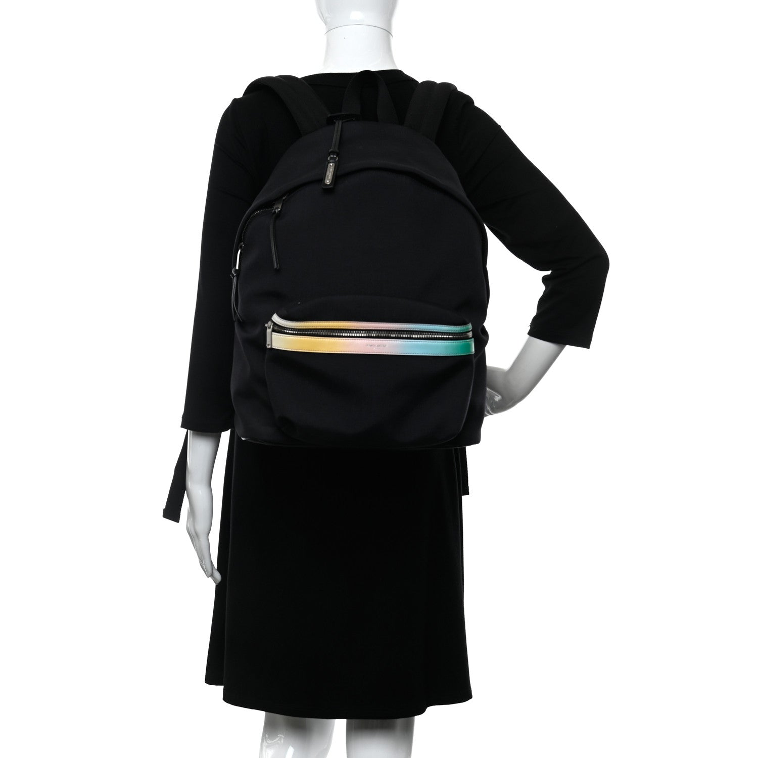 Saint Laurent Canvas City Backpack Multicolor 2 of 10