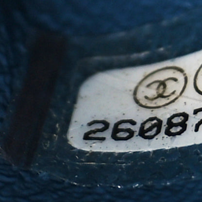 Chanel Lambskin Chevron Stitched Medium Envelope Flap Blue 7 of 9