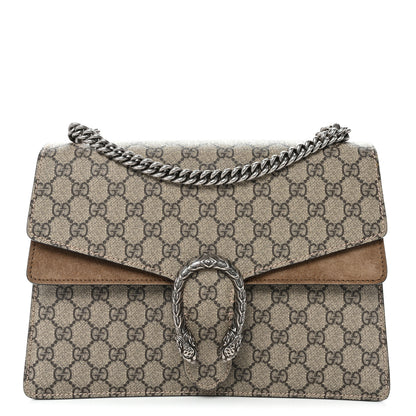 Gucci GG Supreme Monogram Medium Dionysus Shoulder Bag Taupe 1 of 12
