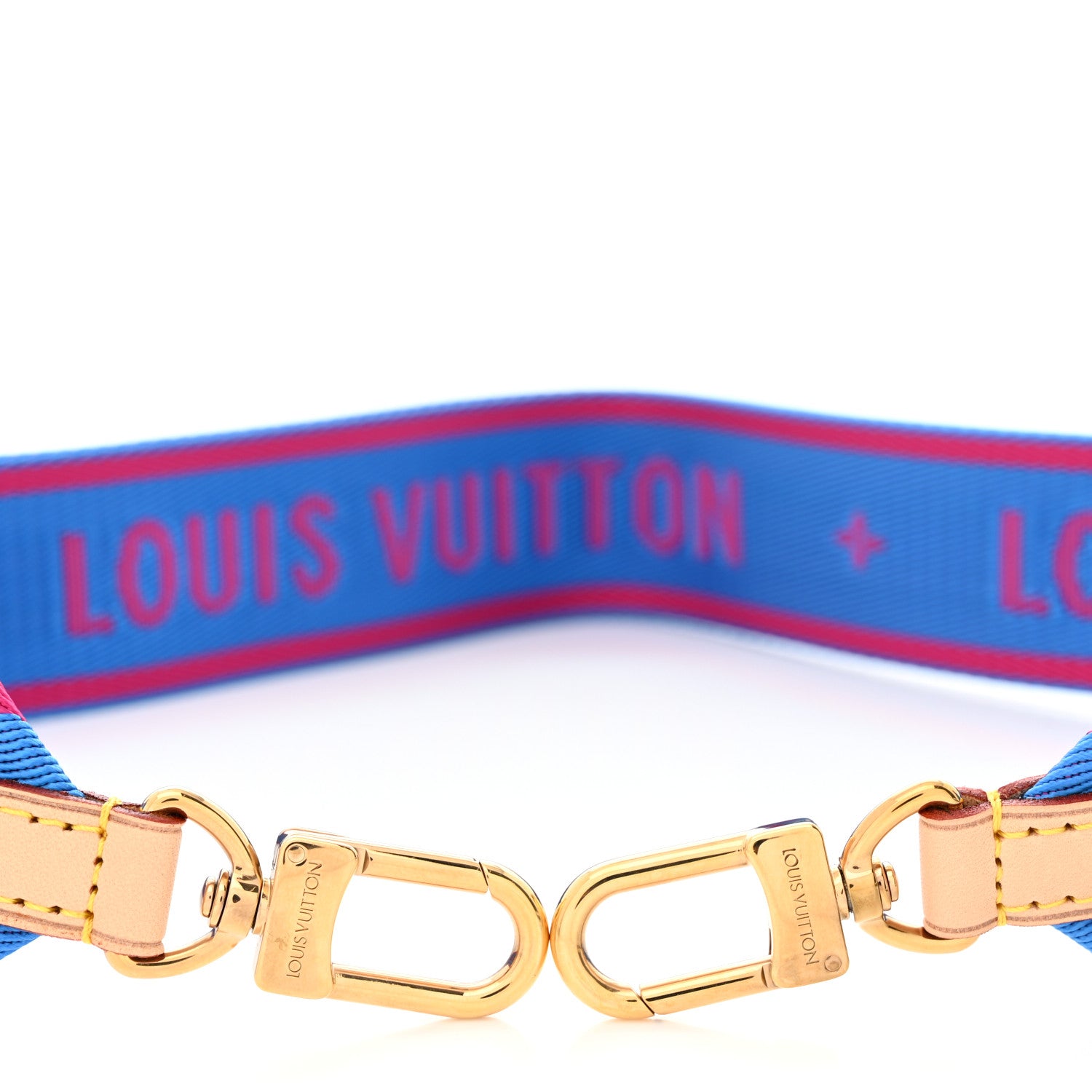 Louis Vuitton Nylon Bandouliere Shoulder Strap Blue Magenta 5 of 5