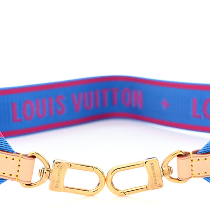 Louis Vuitton Nylon Bandouliere Shoulder Strap Blue Magenta 5 of 5