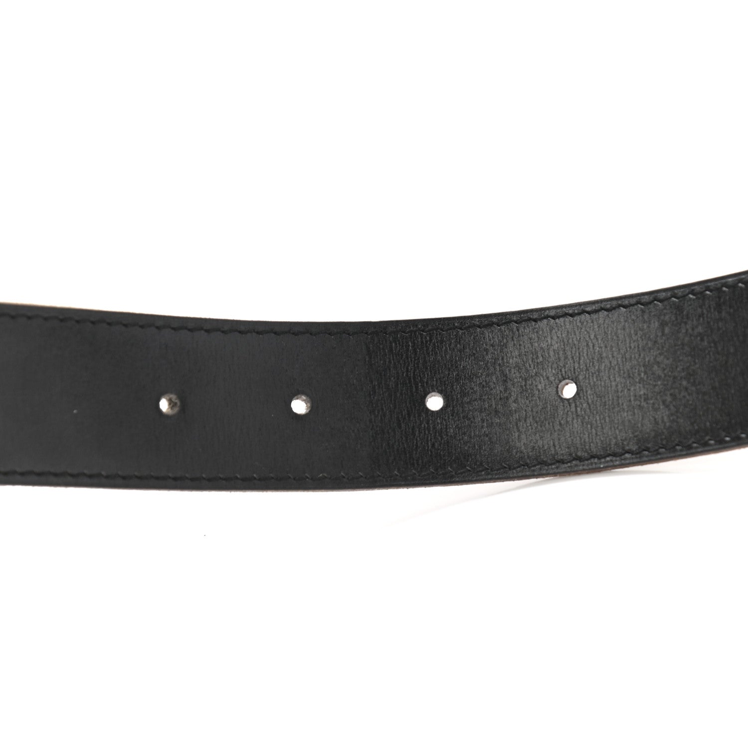 Hermes Togo Box H Belt 85 Gold Black 4 of 6