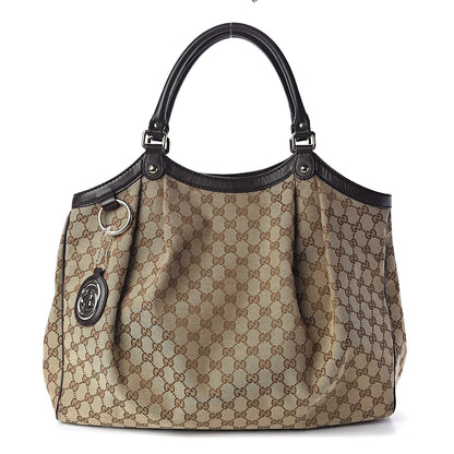Gucci Monogram Large Sukey Tote Dark Brown 1 of 11