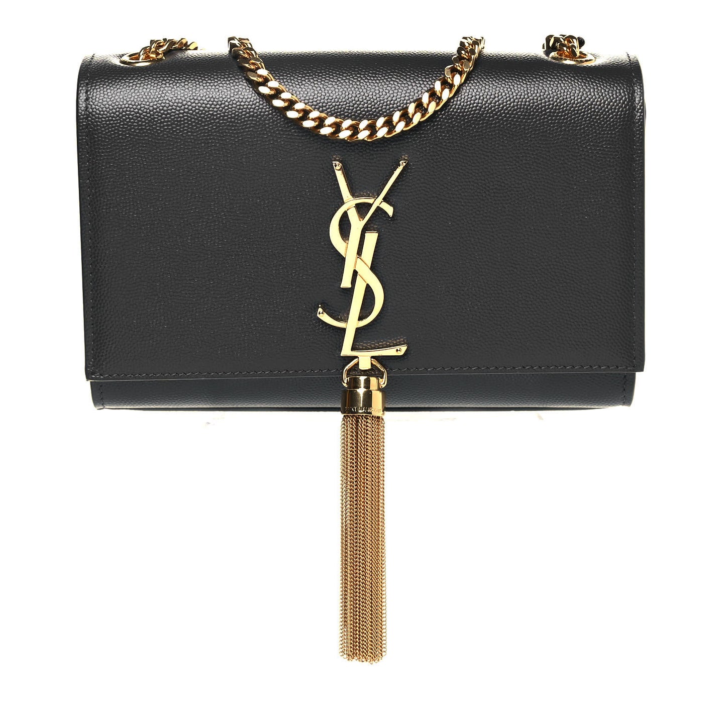 Grain De Poudre Small Classic Monogram Kate Tassel Satchel Dark Smog