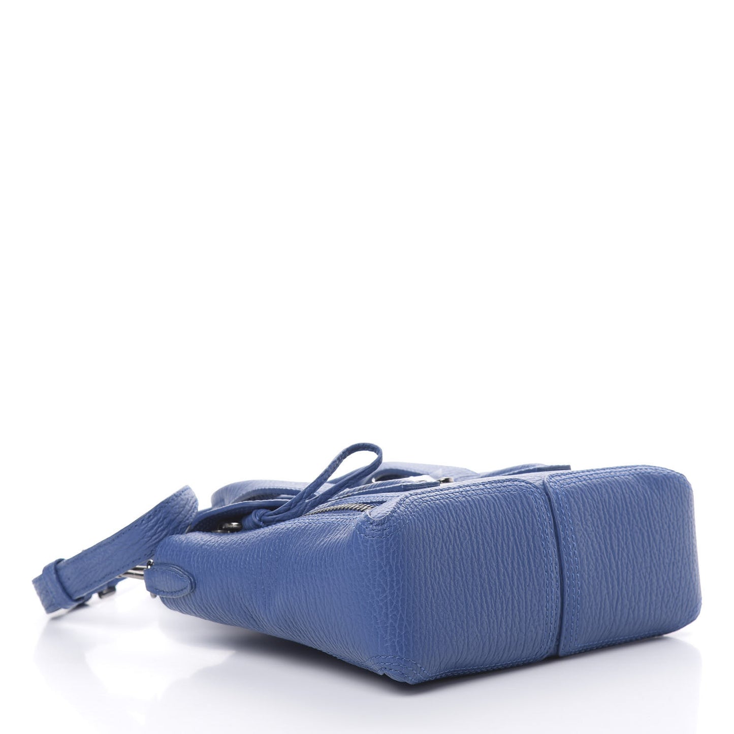 3.1 Textured Calfskin Mini Pashli Satchel Cerulean