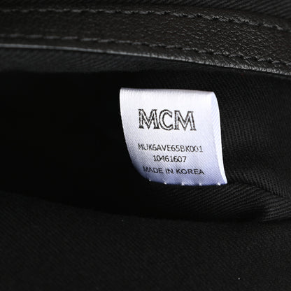 MCM Lambskin Fox Fur Medium Stark Insignia Backpack Black 7 of 11