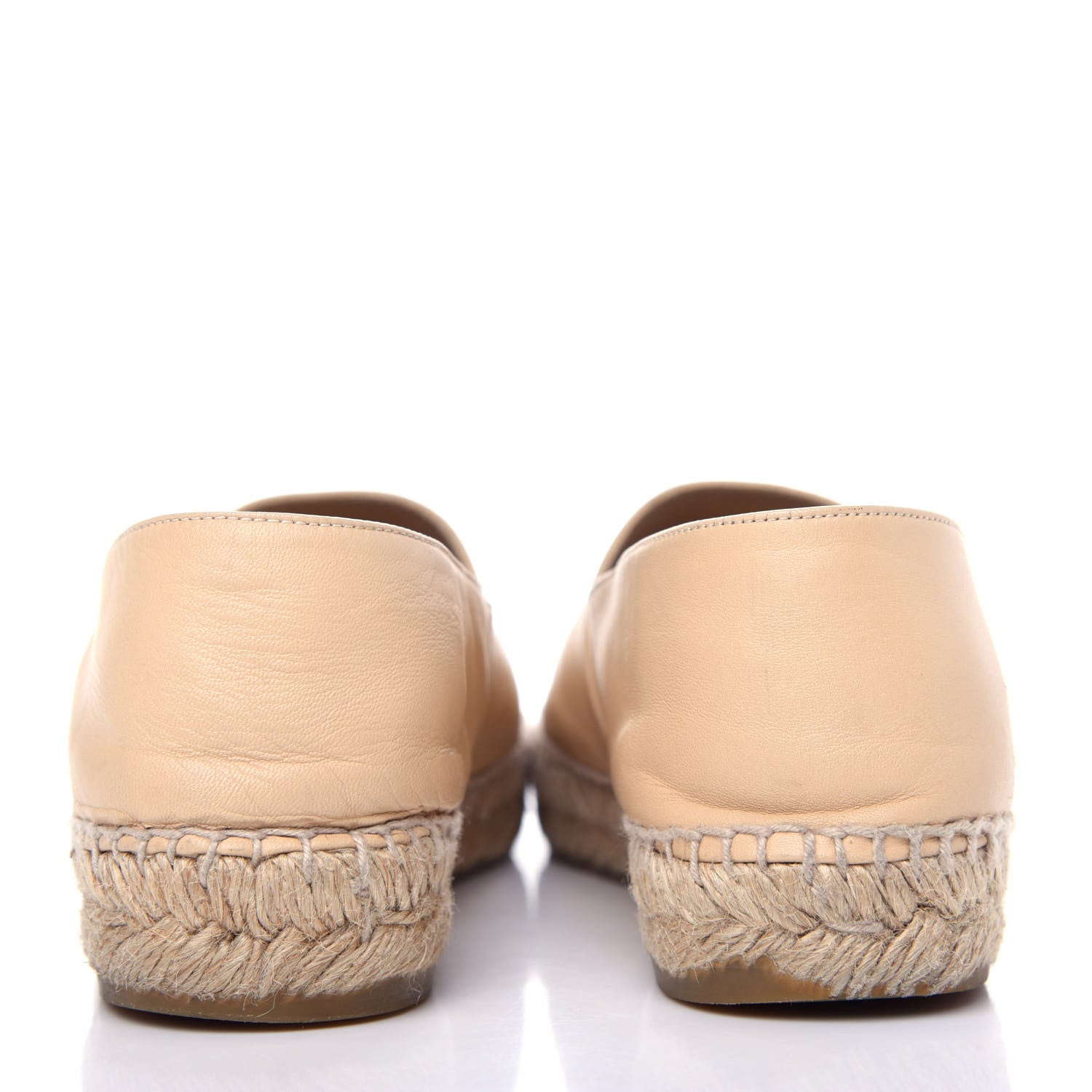 Chanel Lambskin CC Espadrilles 38 Beige Black 7 of 12