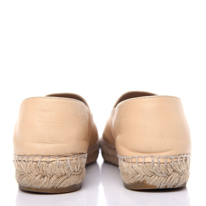 Chanel Lambskin CC Espadrilles 38 Beige Black 7 of 12
