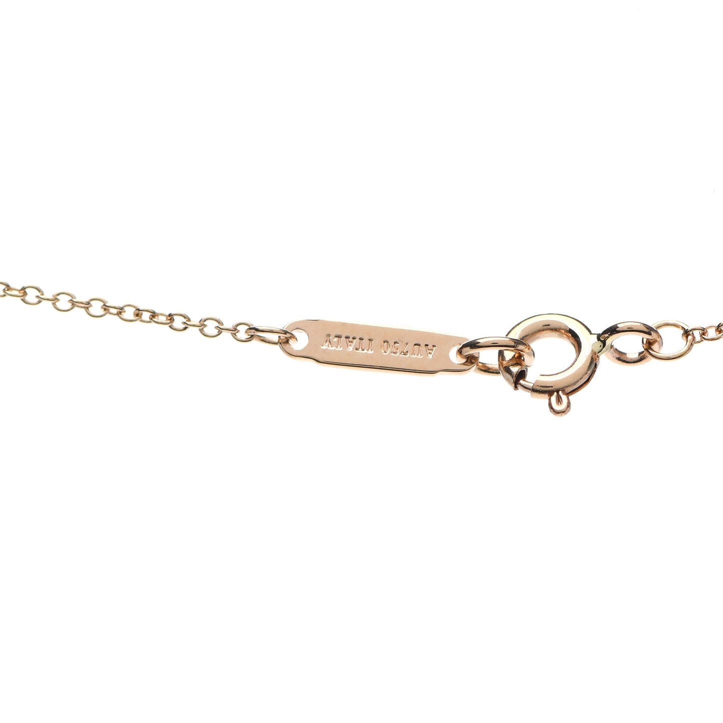 18K Rose Gold Diamond Small Atlas Open Pendant Necklace