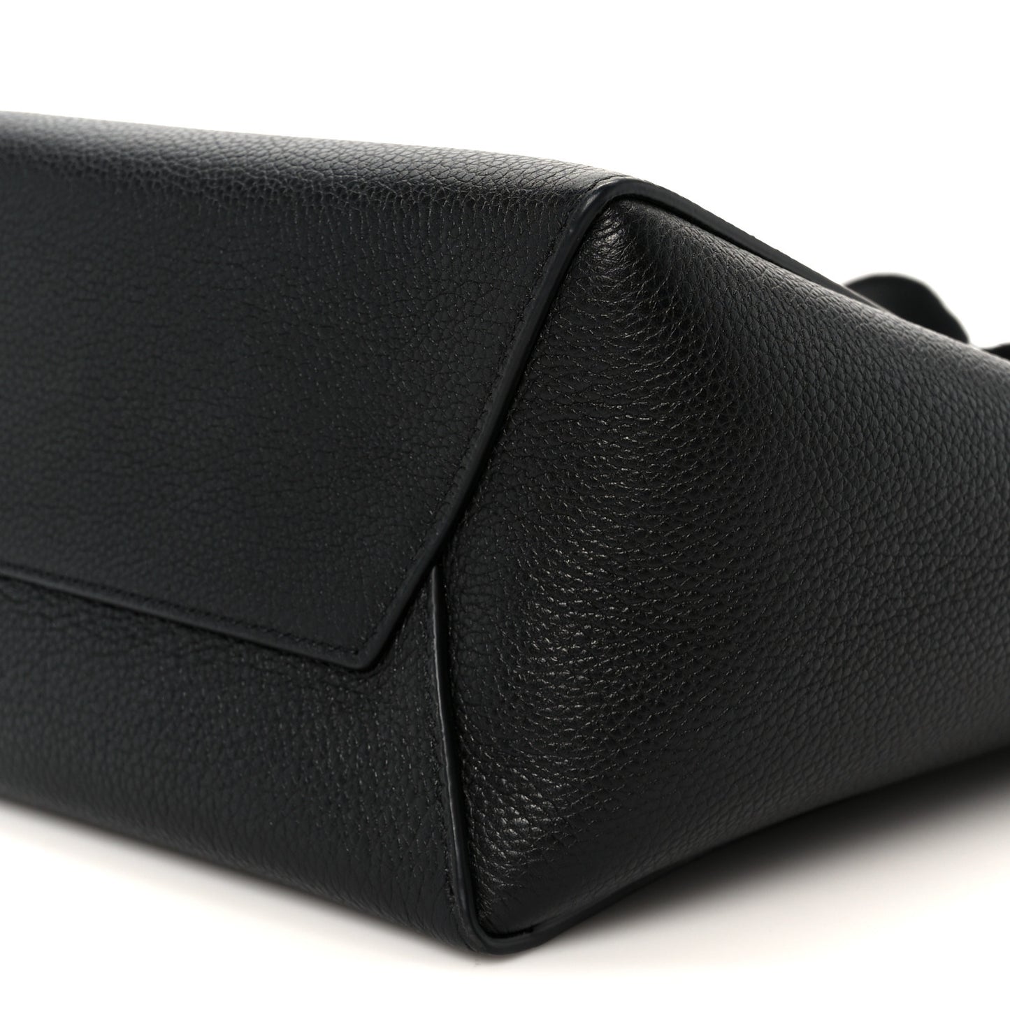 Soft Grained Calfskin Small Sangle Bucket Bag Black