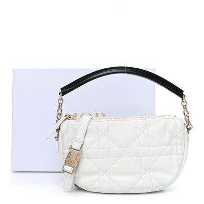 Christian Dior Lambskin Cannage Small Dior Vibe Hobo Bag White 15 of 15
