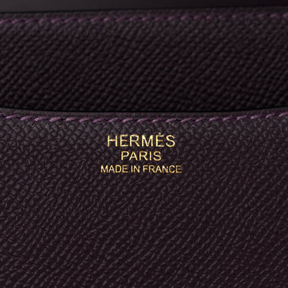 Hermes Epsom Constance 24 Raisin 6 of 11
