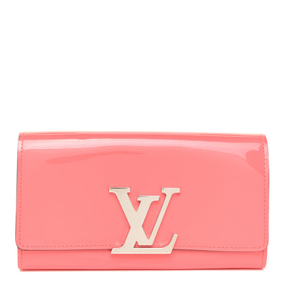 Louis Vuitton Patent Louise Wallet Rose Litchi 1 of 10