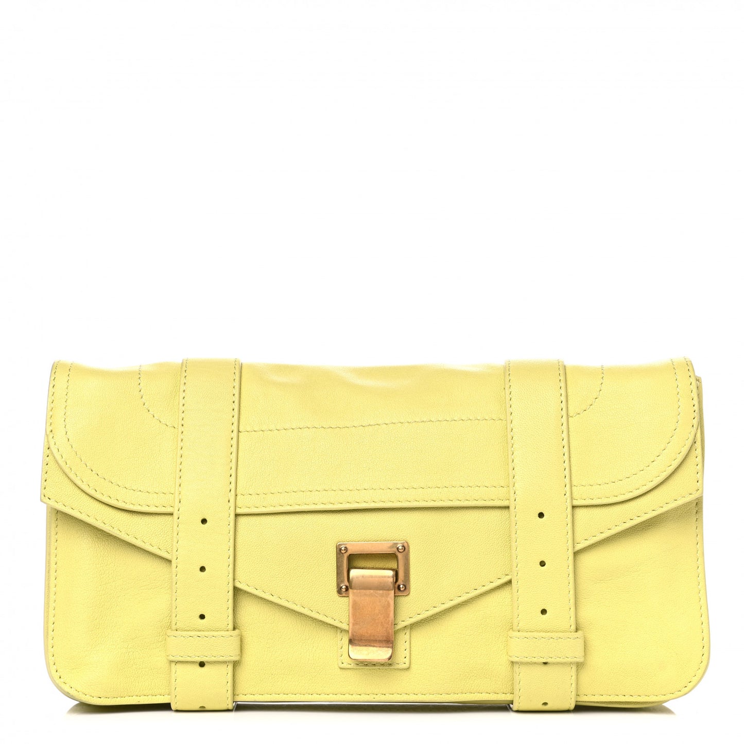 Lambskin PS1 Pochette Clutch Banana