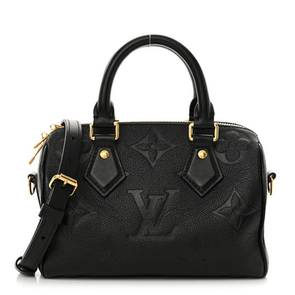 Louis Vuitton Empreinte Monogram Giant Speedy Bandouliere 20 Black 1 of 11